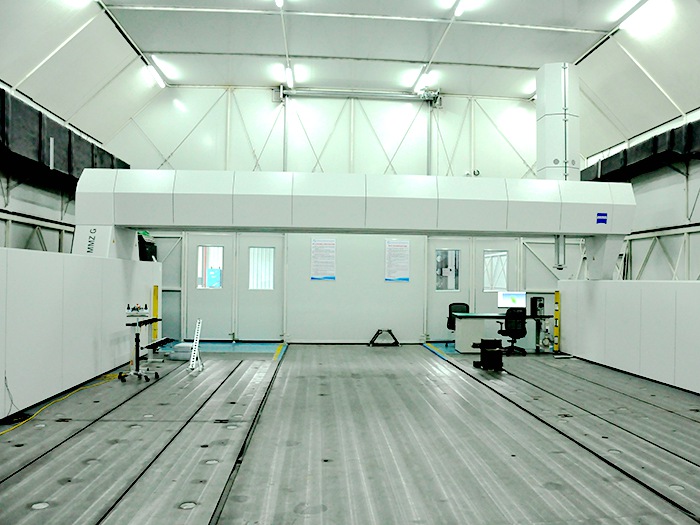 蔡司大三坐标： 基本尺寸10m*8m*2.5m， 拓展尺寸30m*8m*3.3m
